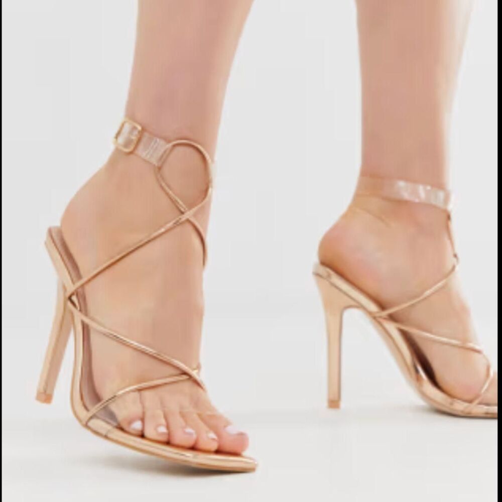 Public-desire Women's Gold Footwear